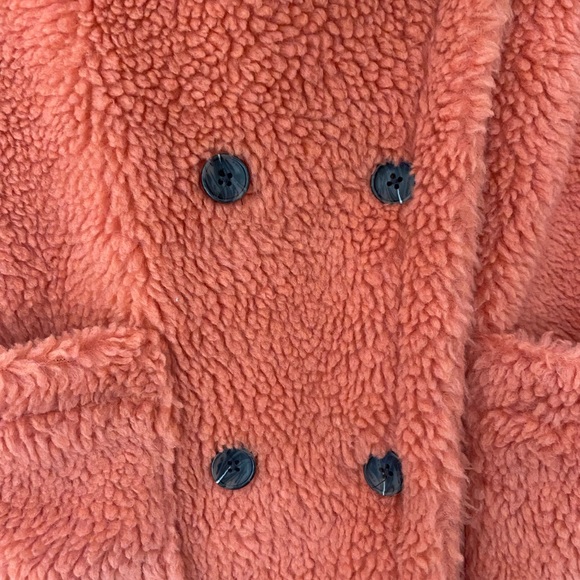 Wild Fable coral teddy bear pea coat - Picture 2 of 11
